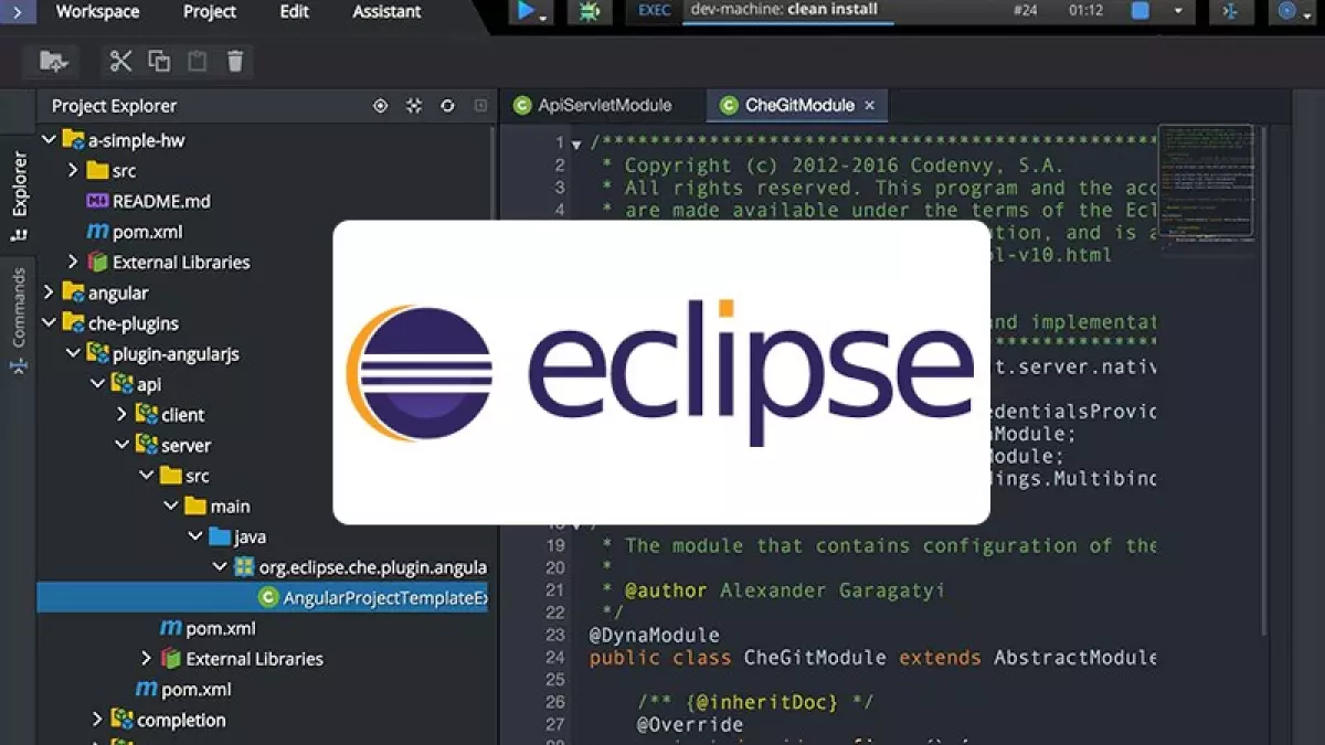 phần mềm lập trình Eclipse