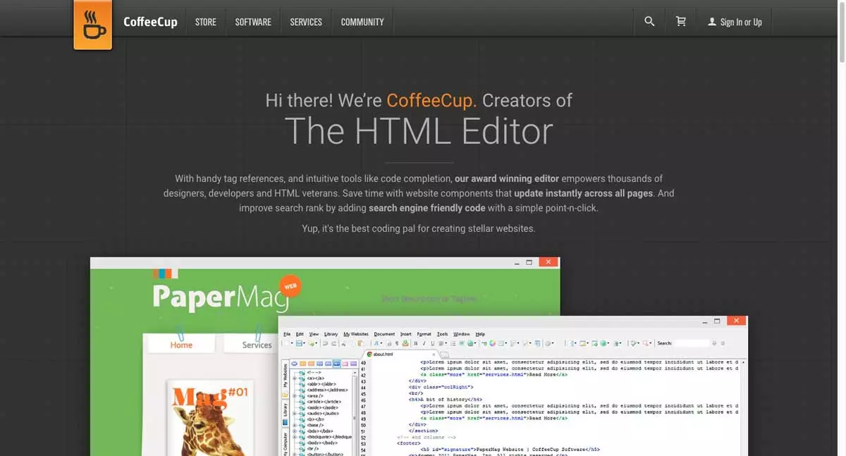 Phần mềm CoffeeCup HTML Editor