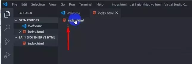 Cách tạo File HTML và chạy HTML trong Visual Studio Code