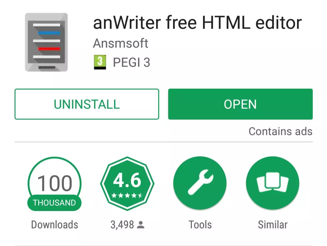 Best android apps for web design and developer / anWritter free html editor - eTraining24