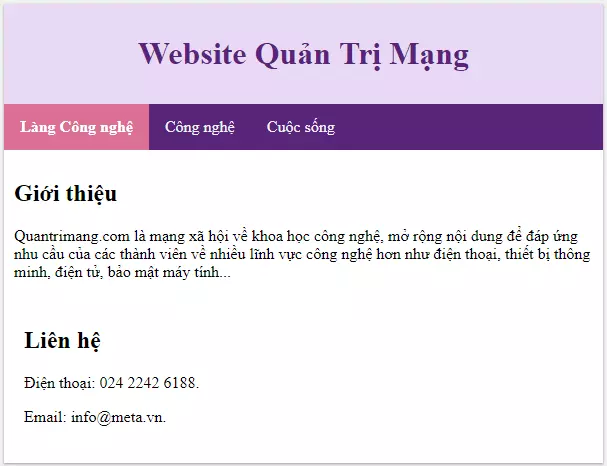 Thiết kế Layout - Bố cục website trong CSS