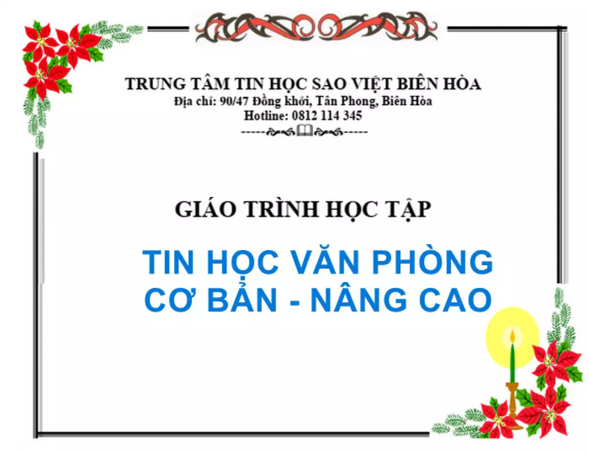 giáo trình tin học văn phòng