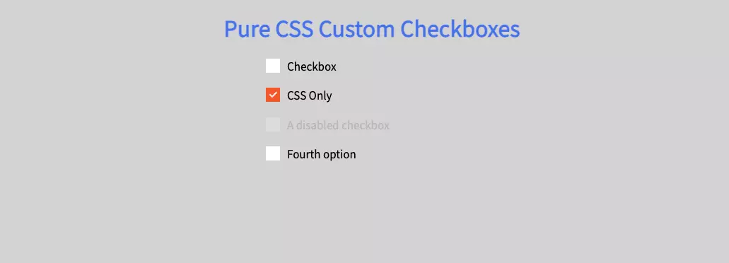 Pure CSS Custom Checkboxes