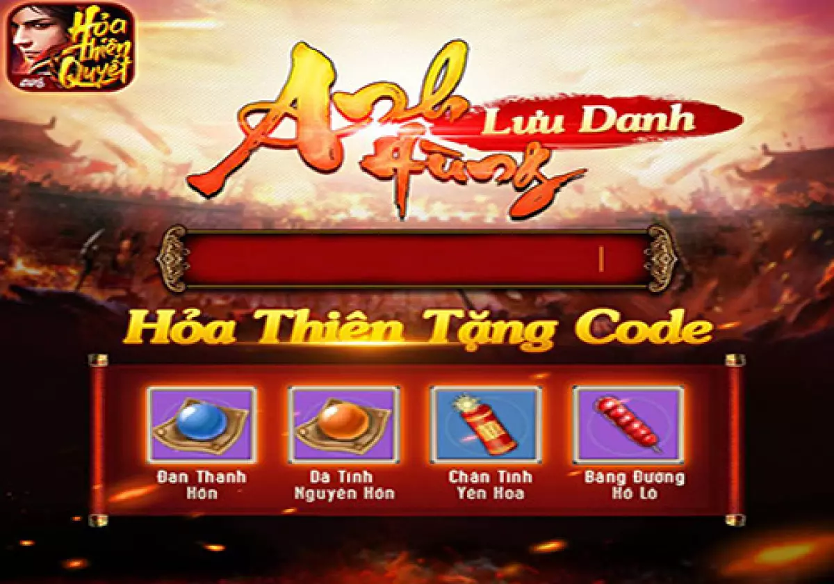 Hướng dẫn nhận GiftCode Hỏa Thiên Quyết 03