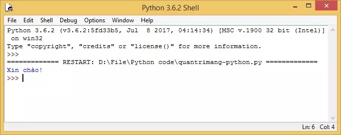 Tải xuống Python từ trang web chính thức