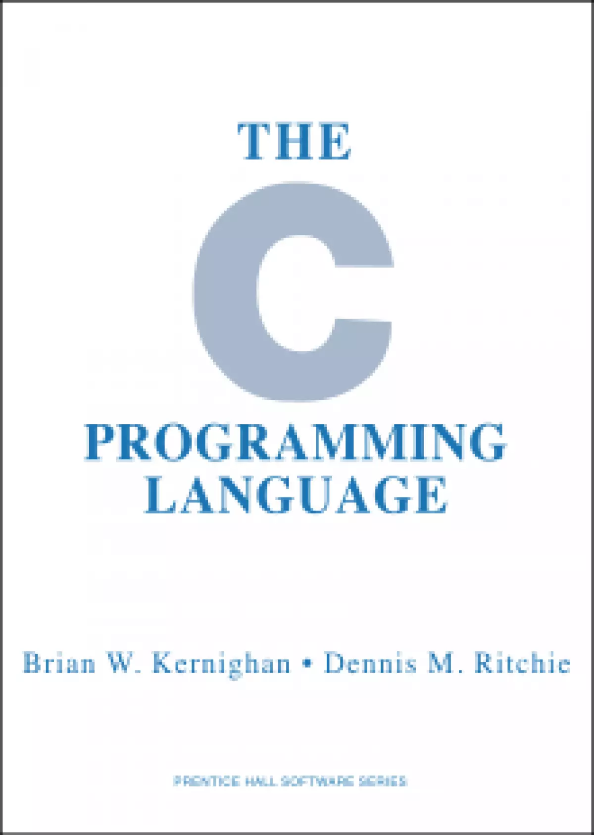 The C Programming Language