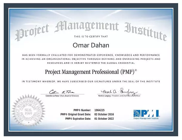 Chứng chỉ Project Management Professional (PMP)