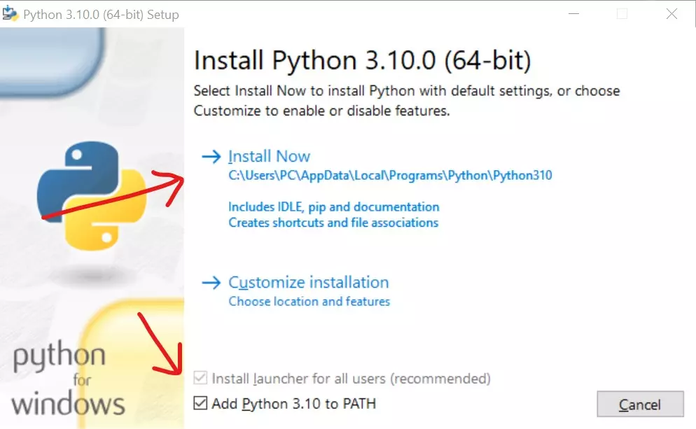 Cài đặt môi trường Python