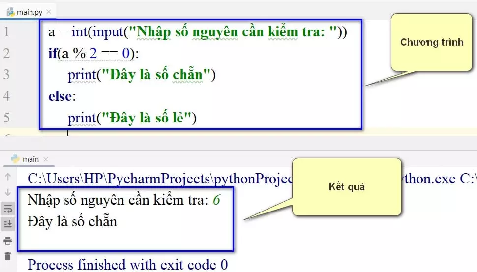 chương trình kiểm tra tính chẵn lẻ