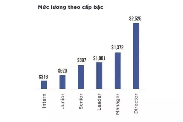 Mức lương bình quân theo tháng của lập trình viên