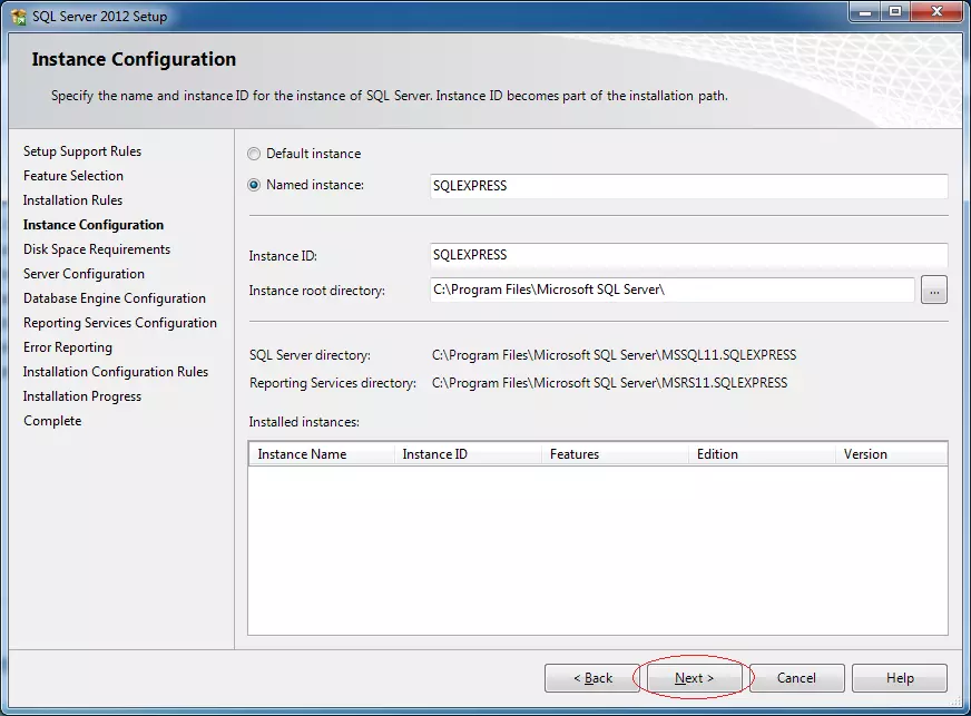 Cấu hình SQL Instance