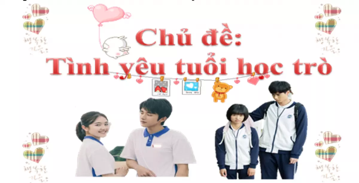 Các thành viên tổ 1 trình bày về "Tình yêu tuổi học trò"