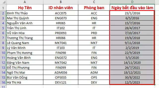 Tính năng Filter trong Excel