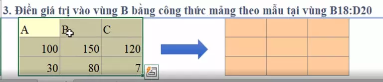 Công thức mảng