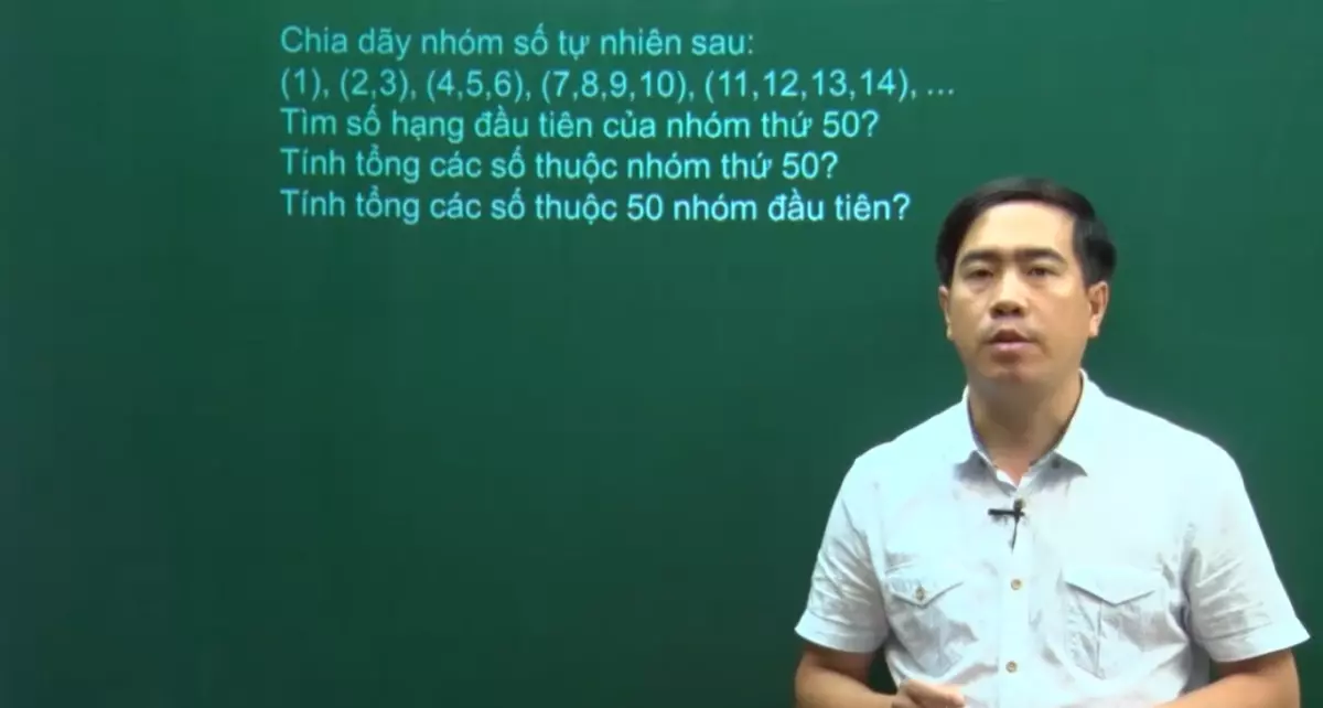 Thầy Mẫn nhắc lại kiến thức quan trọng về tính tổng dãy số theo quy luật