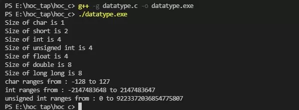 datatype