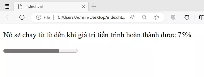 Cách tạo progress bar trong HTML5