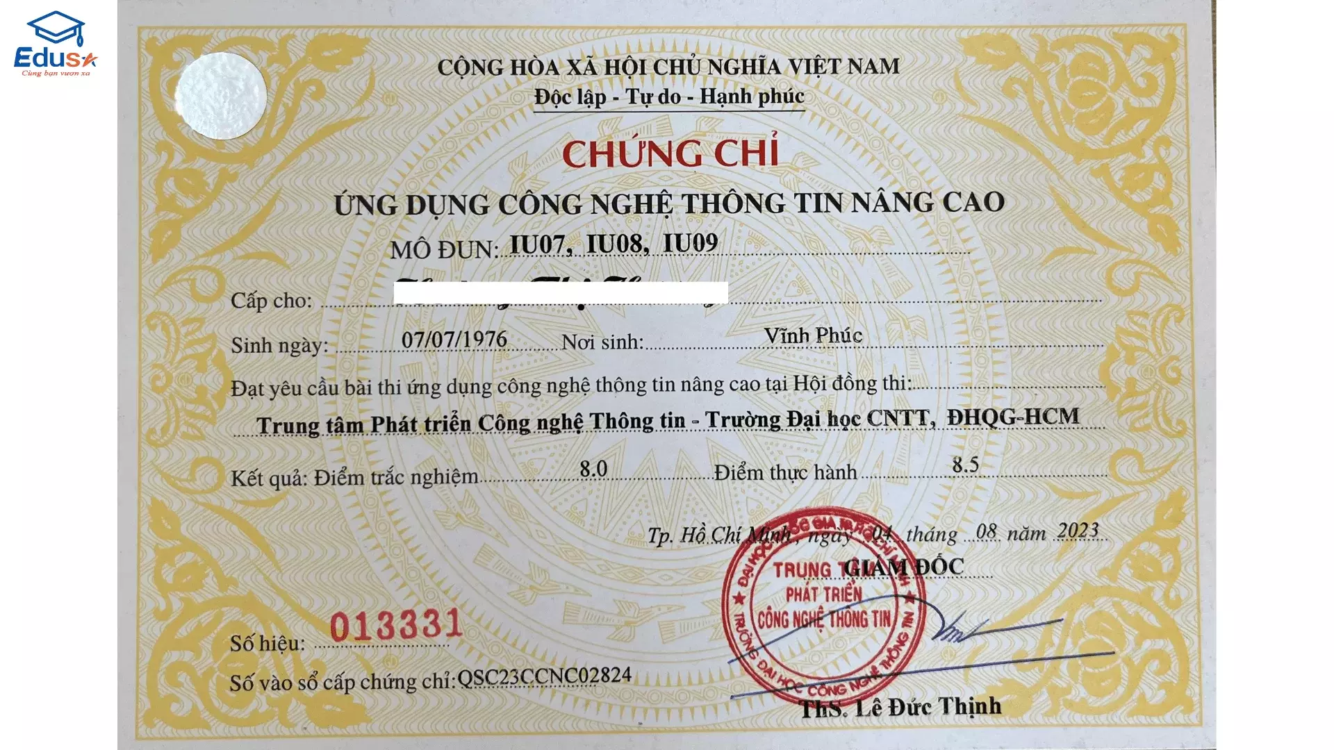 Chứng chỉ CNTT cơ bản