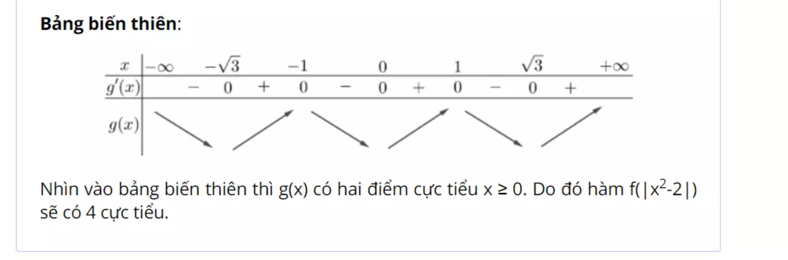 Cực trị hàm trị tuyệt đối (bài 9)