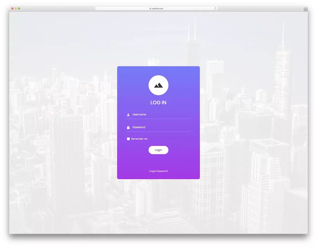 Login form v9