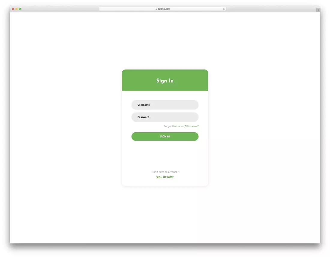 Login form v19