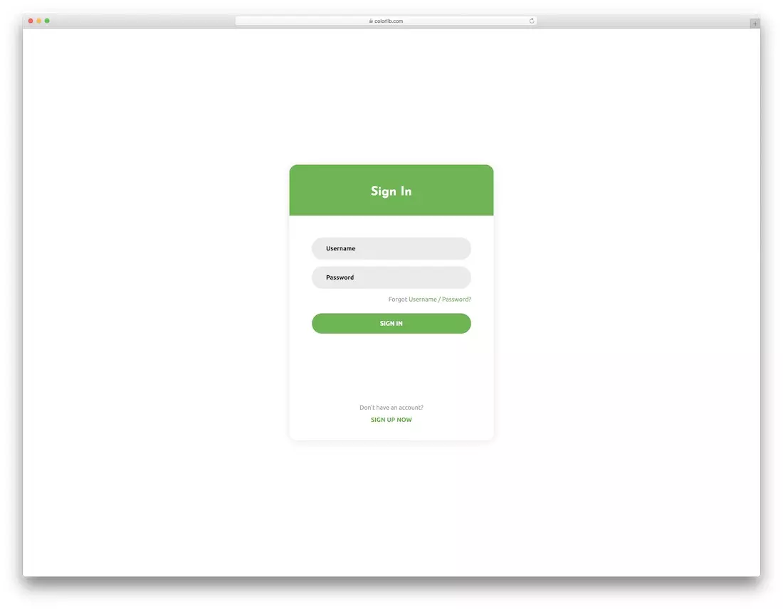 Login form 01