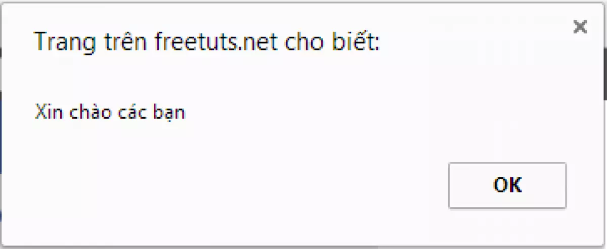 Hàm alert trong javascript