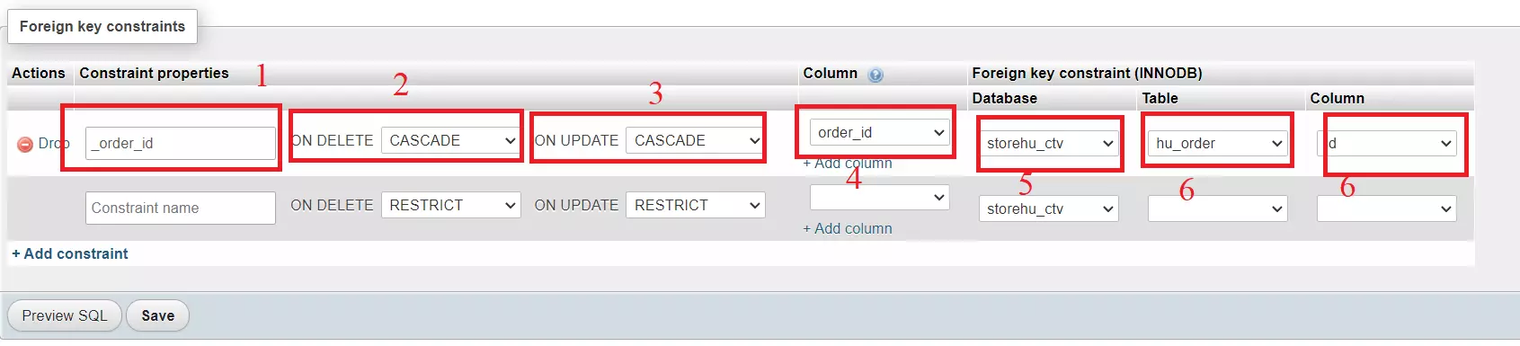 Khoá ngoại - Hướng dẫn liên kết bảng MySQL trong phpmyadmin