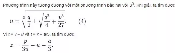 Cách giải phương trình bậc 3