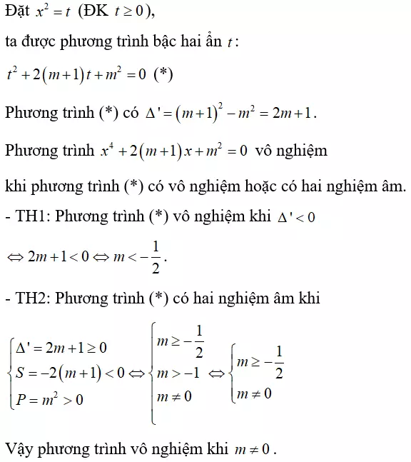 Cách giải phương trình trùng phương cực hay, có đáp án