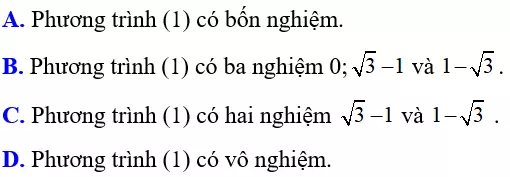 Cách giải phương trình trùng phương cực hay, có đáp án