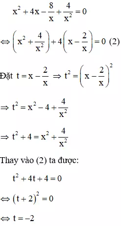 Cách giải phương trình bậc bốn dạng ax^4 + bx^3 + cx^2 ± kbx + k^2a = 0