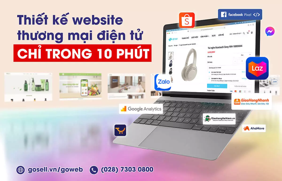 Thiết kế website với thanh điều hướng đơn giản nhờ GoWEB