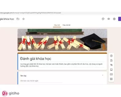 Thao tác tạo google form rất dễ hiểu và đơn giản