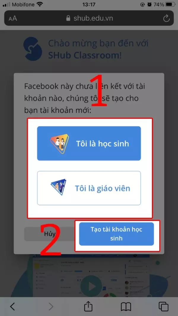 shub classroom nhập mã lớp