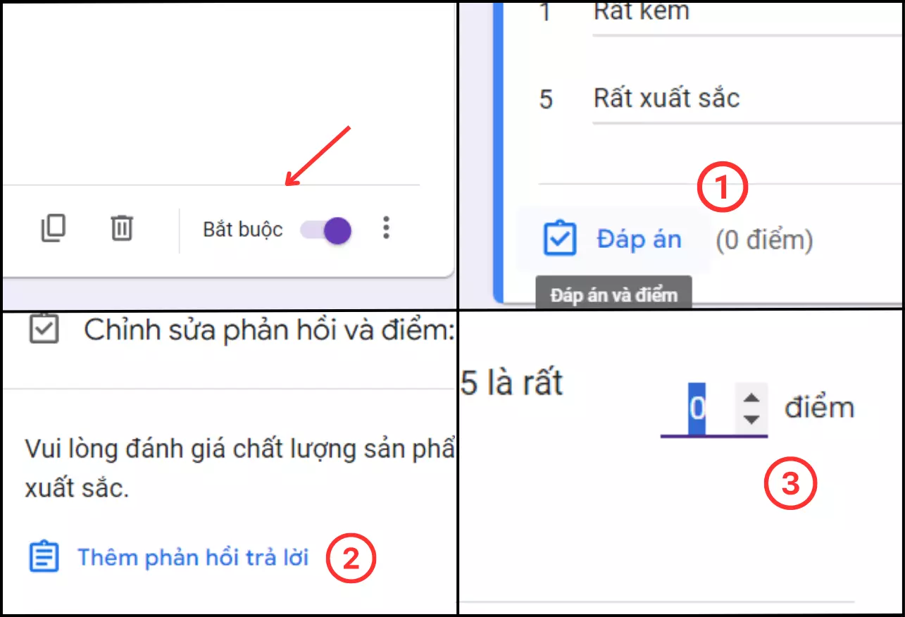 Tạo câu hỏi trên Google Form