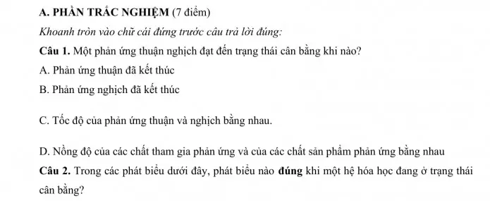 Đề thi số 1