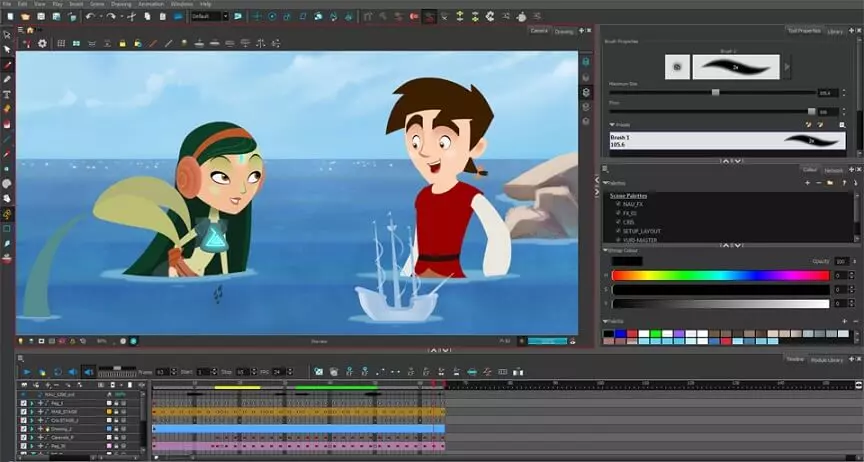 Phần mềm thiết kế đồ họa 2D: Toon Boom Studio