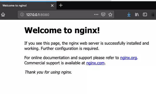 Nginx welcome screen