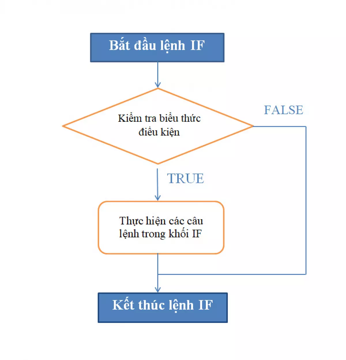 Sơ đồ khối câu lệnh điều kiện trong Python