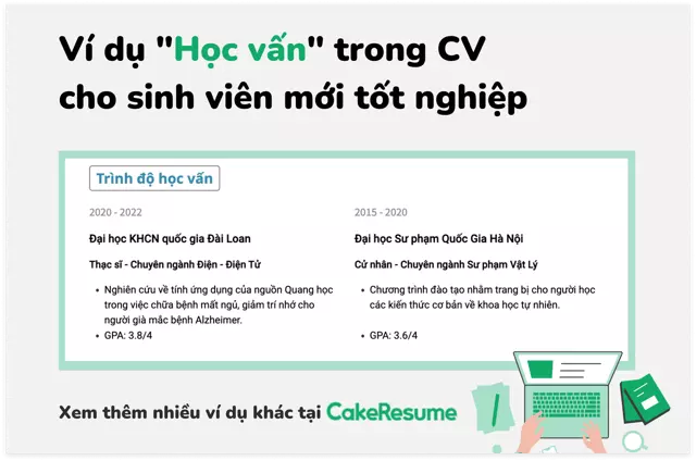 học vấn trong CV