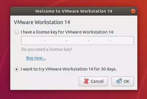 Install VMware Workstation 14 on Ubuntu 18.04 - VMware Workstation Pro Installed