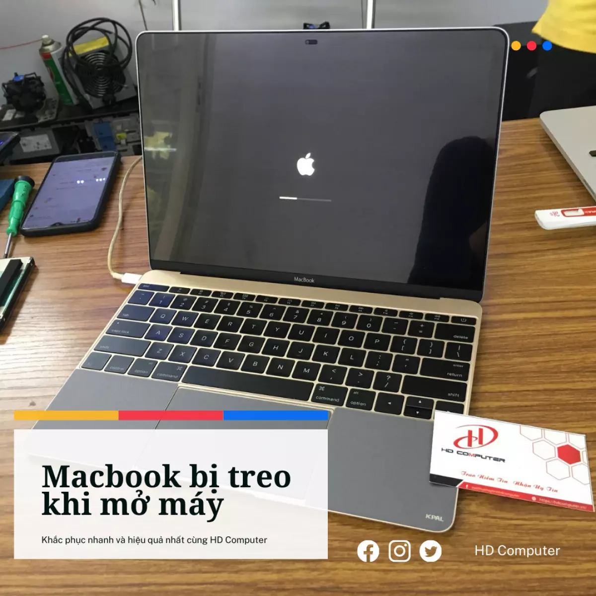 khắc phục macbook bị treo khi mở máy