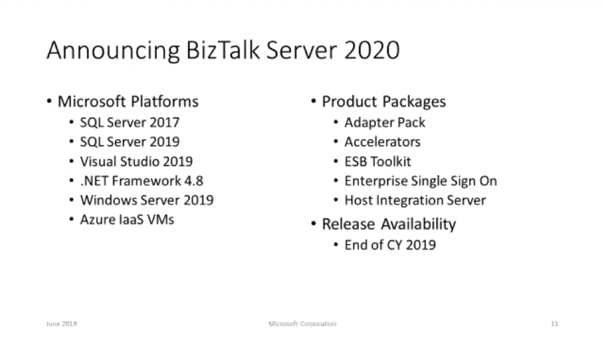 BizTalk Server 2020 und die Microsoft Integration Roadmap : QUIBIQ