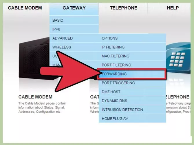 Tìm kiếm Port Forwarding