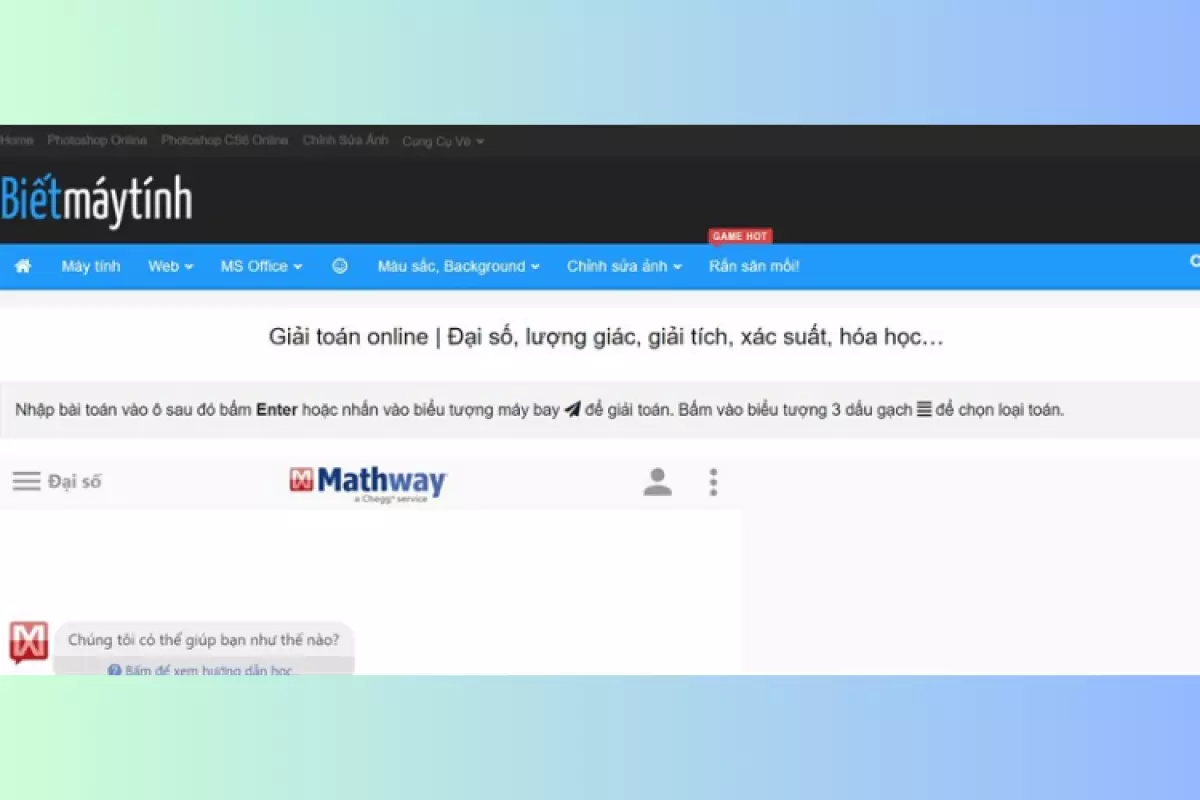 Bietmaytinh.com - Công cụ giải toán online chính xác