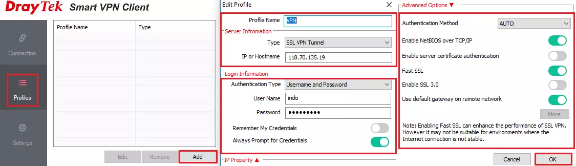 Cài đặt SSL VPN trên Windows