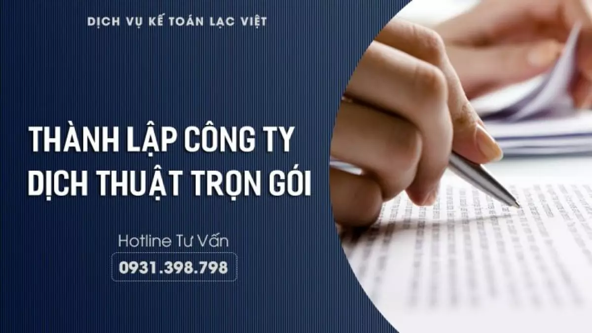 Thành Lập Công Ty Dịch Thuật Trọn Gói