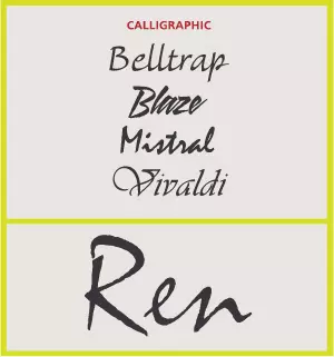 calligraphic