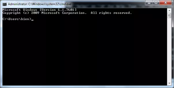 giao diện command prompt